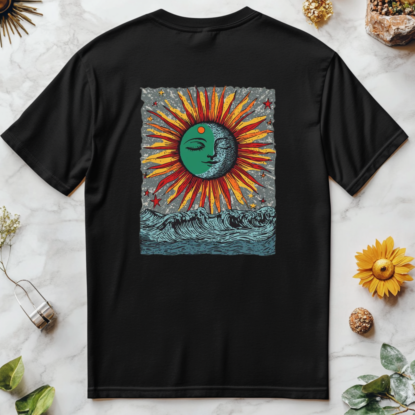 Sunburst Back Graphic T-Shirt