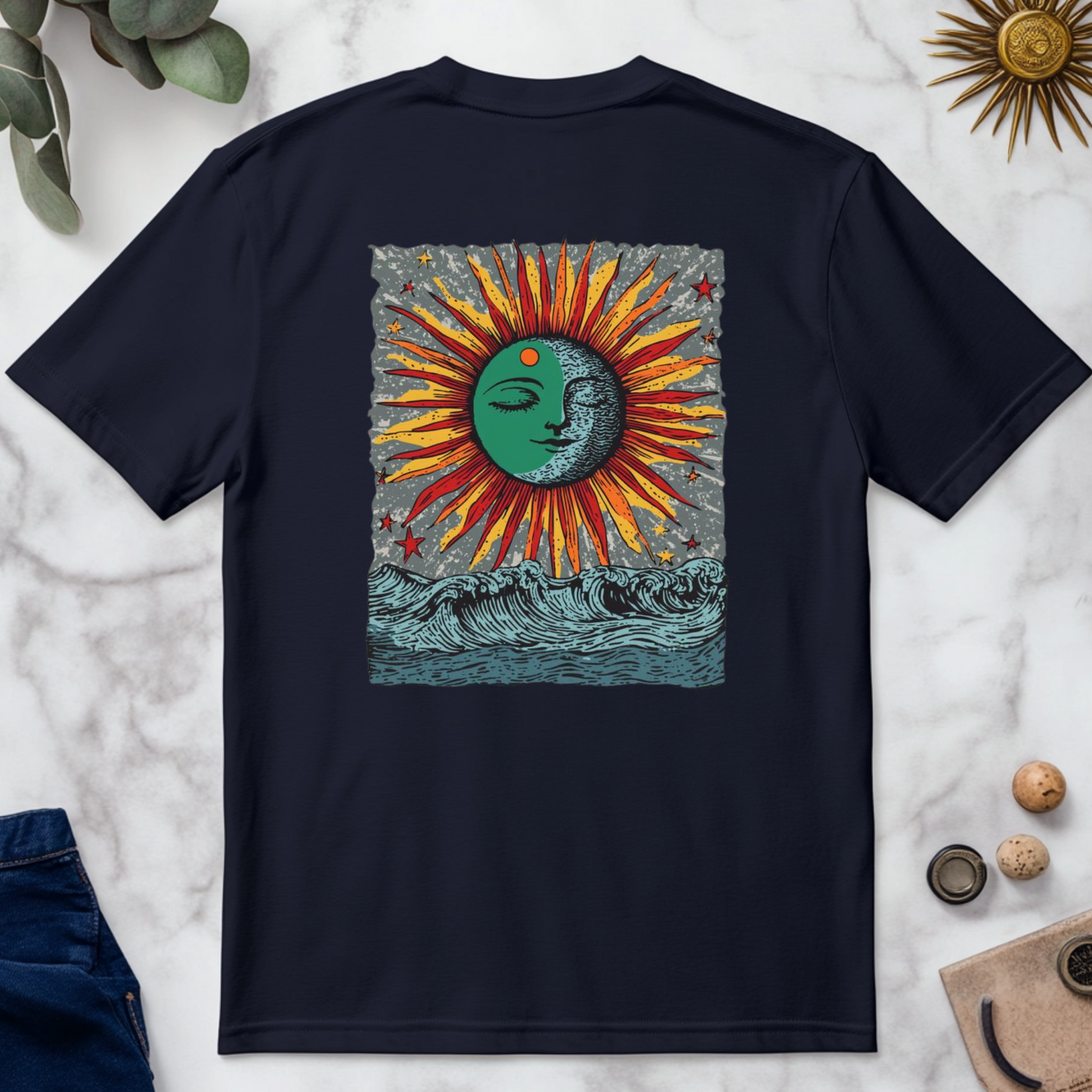 Sunburst Back Graphic T-Shirt