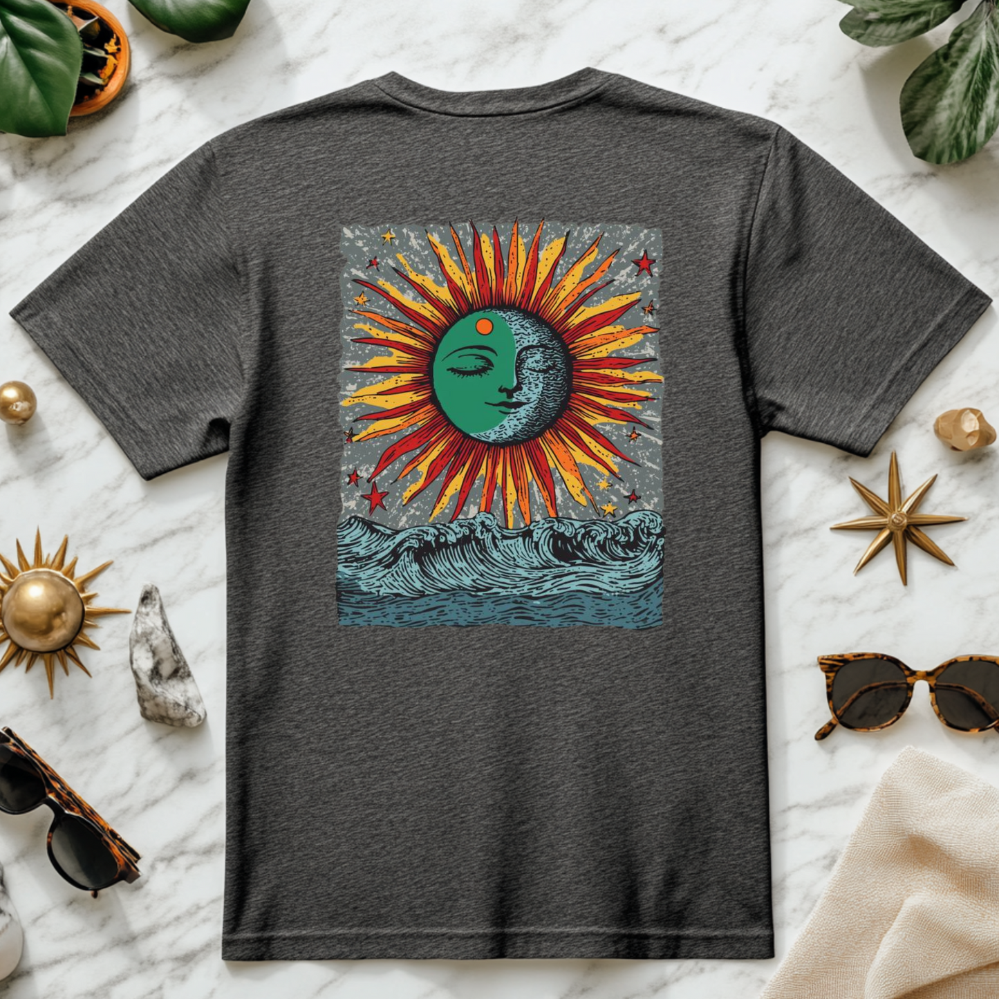 Sunburst Back Graphic T-Shirt