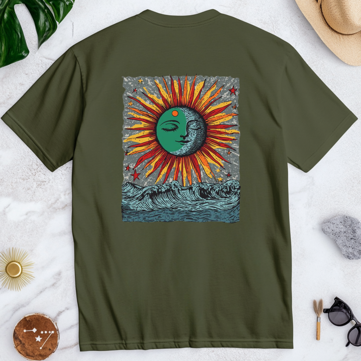 Sunburst Back Graphic T-Shirt