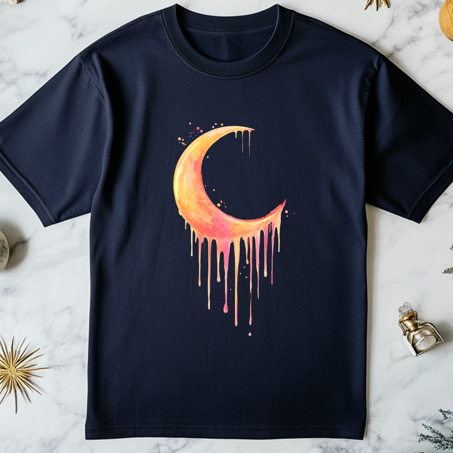 Drippy Crescent Moon T-Shirt
