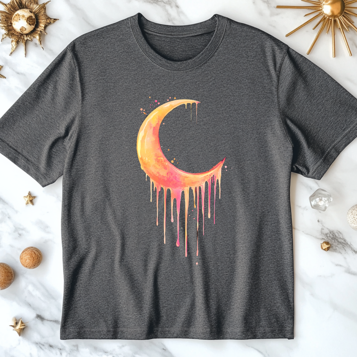 Drippy Crescent Moon T-Shirt